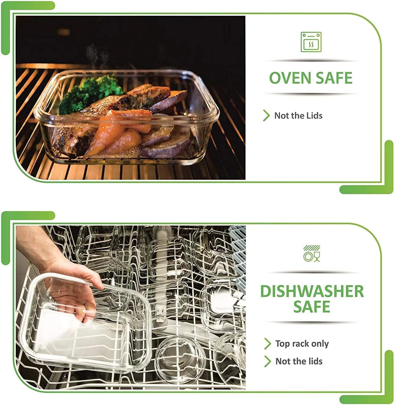 Prep Naturals 26 Pcs Glass Food Storage Containers, Meal Prep Glass Containers