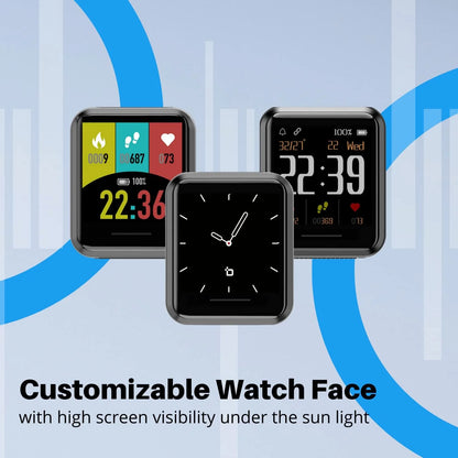 S3 Smart Watch, Fitness Watch for Men, Fitness Tracker & Heart Rate Monitor, IP68 Waterproof Smartwatch, Compatible Android & Ios Smartphone, Touch Screen Watch