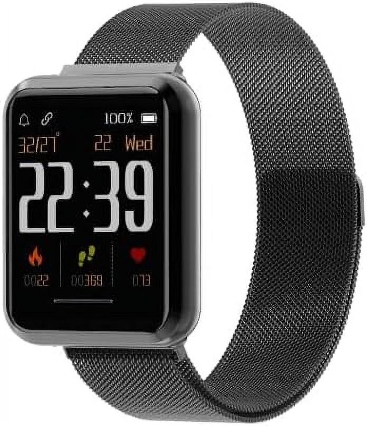 S3 Smart Watch, Fitness Watch for Men, Fitness Tracker & Heart Rate Monitor, IP68 Waterproof Smartwatch, Compatible Android & Ios Smartphone, Touch Screen Watch