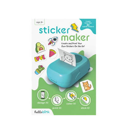 Hello Blink Sticker Maker – Create Your Own Stickers – Minimum Recommended Age Is 8 Year Old and Up.