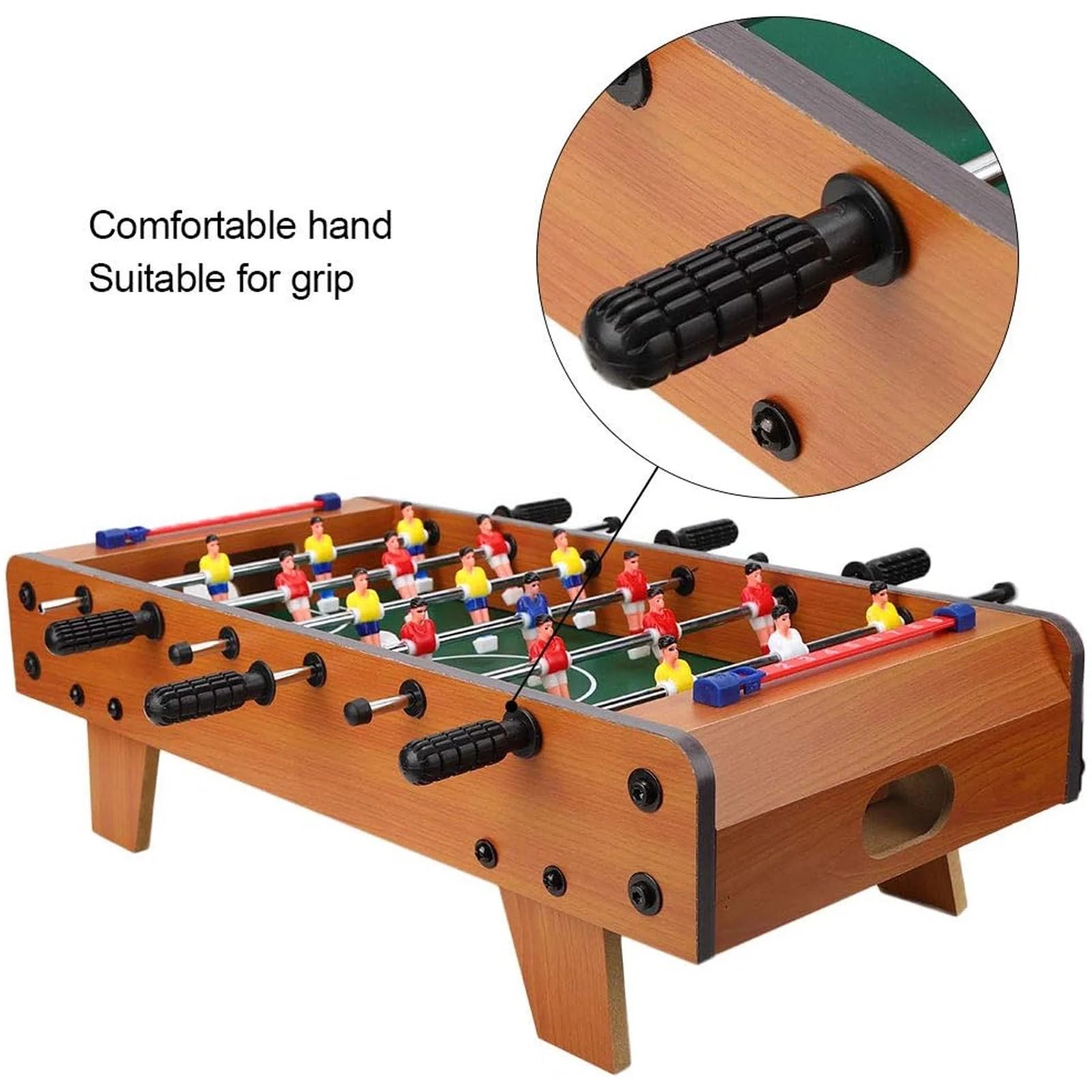 Mini Foosball Table, 20" Mini Tabletop Soccer Game with Score Keeper, Portable Football Game Set, Christmas Gift Football Sports Soccer Game Table for Home, Indoor Game Room, Bars, Party